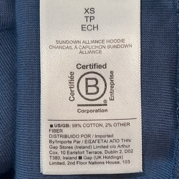 Athleta Sundown Alliance Hoodie Organic Cotton Breathable relaxed fit Sz. XS - Picture 13 of 15